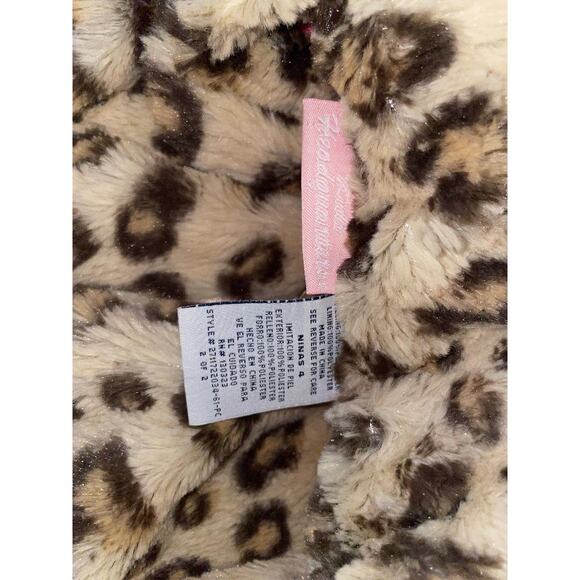 Kids Headquarters Size 4 Faux Fur Leopard Vest with Pink Satin Lining - Picture 5 of 7